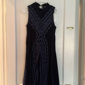THML Blue Velvet dress Size small